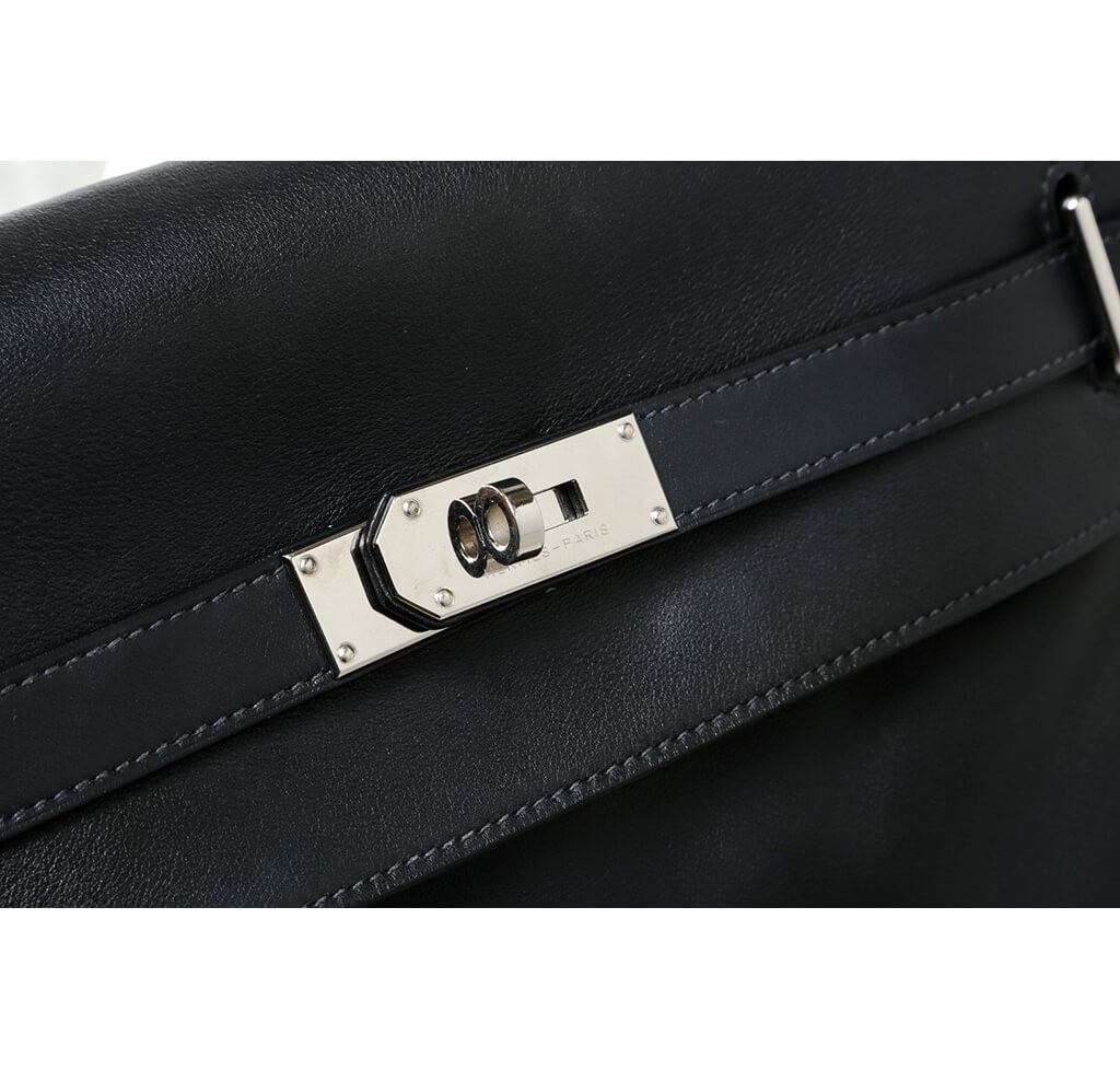 Hermès Relax Travel Bag Kelly 50 Black - Crowned Bag