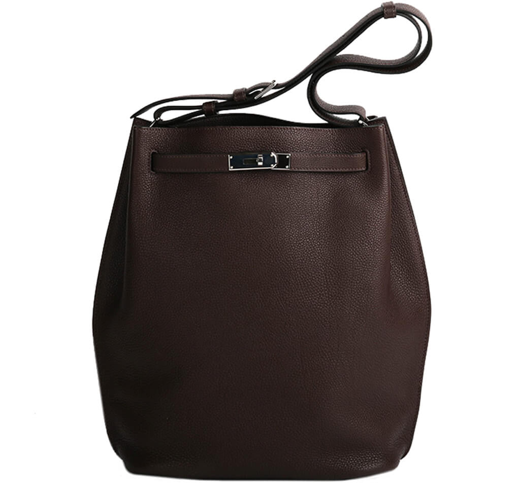 Hermès So Kelly 26 Bag Chocolate Togo Crowned Bag