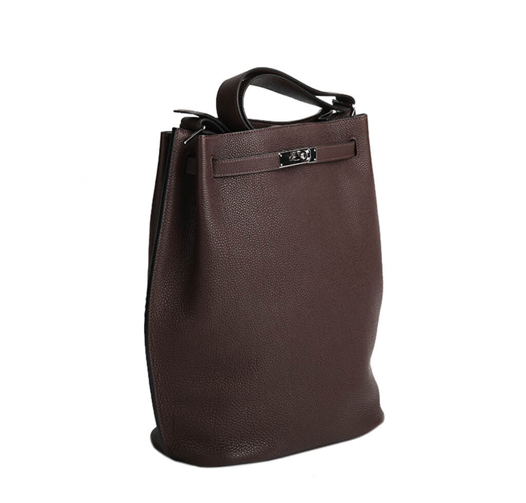 Hermès So Kelly 26 Bag Chocolate Togo Crowned Bag
