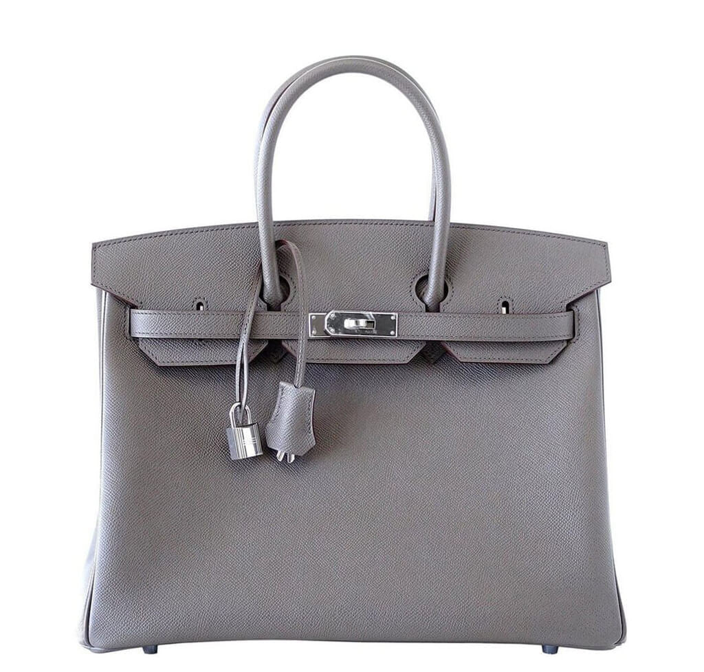 Hermès Special Order Birkin 35 Bag Etain - Crowned Bag