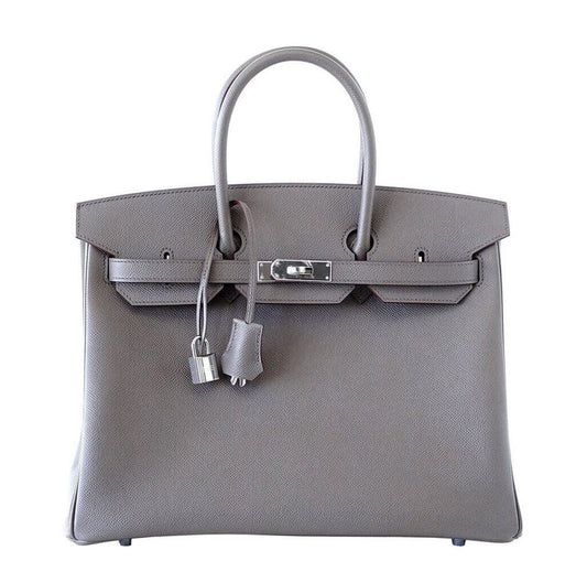 Hermès Special Order Birkin 35 Bag Etain - Crowned Bag