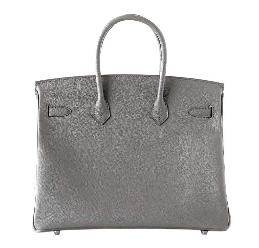 Hermès Special Order Birkin 35 Bag Etain - Crowned Bag