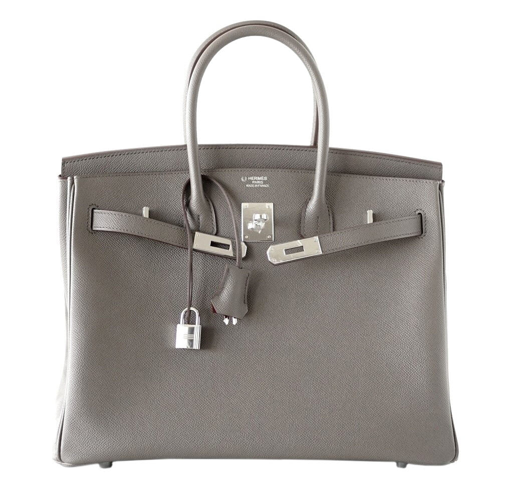 Hermès Special Order Birkin 35 Bag Etain - Crowned Bag