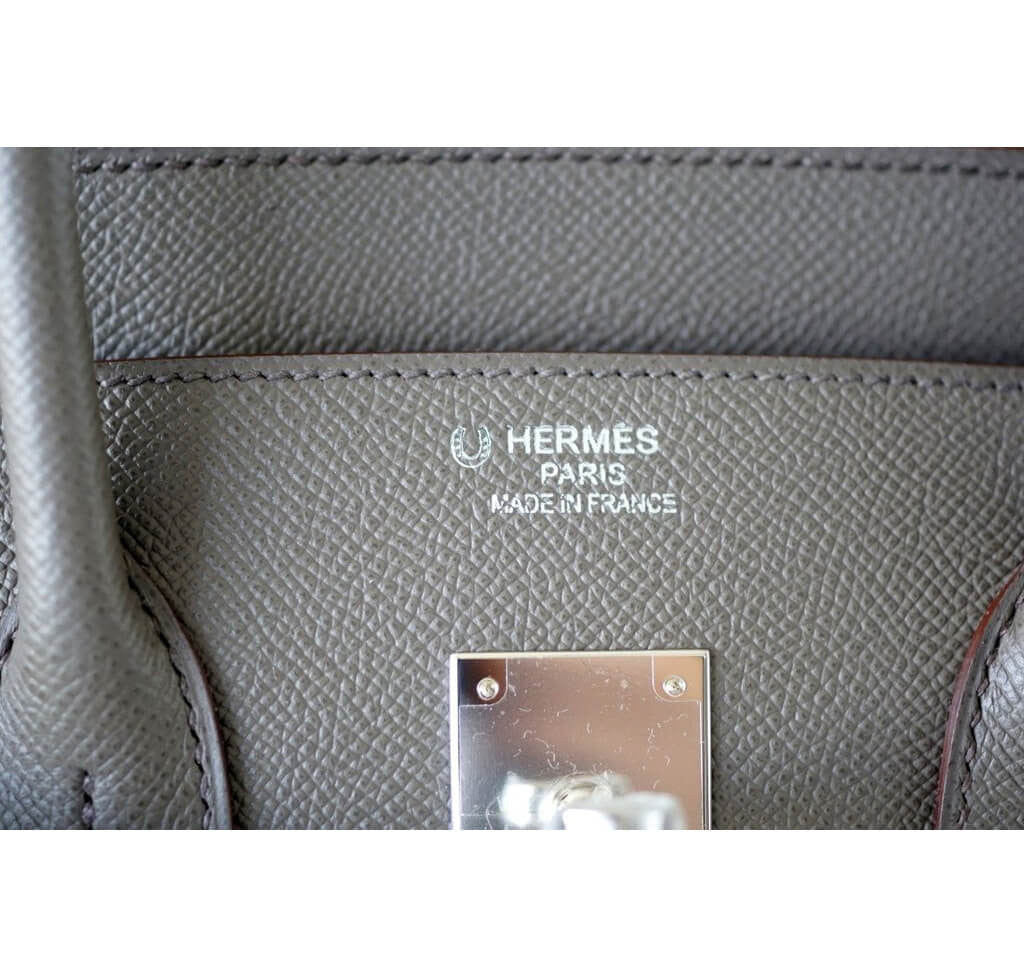 Hermès Special Order Birkin 35 Bag Etain - Crowned Bag
