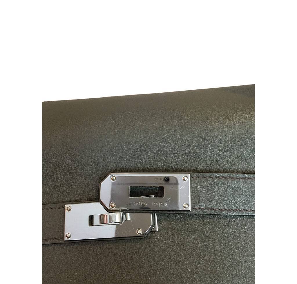 Hermès Travel Bag Kelly 50cm Vert de Gris - Crowned Bag