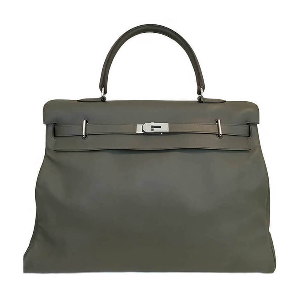 Hermès Travel Bag Kelly 50cm Vert de Gris - Crowned Bag