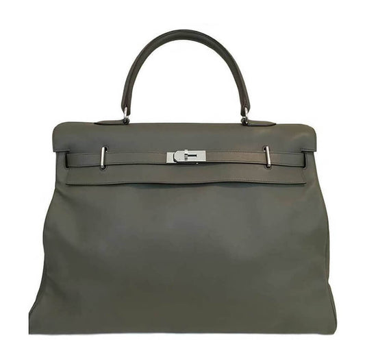 Hermès Travel Bag Kelly 50cm Vert de Gris - Crowned Bag
