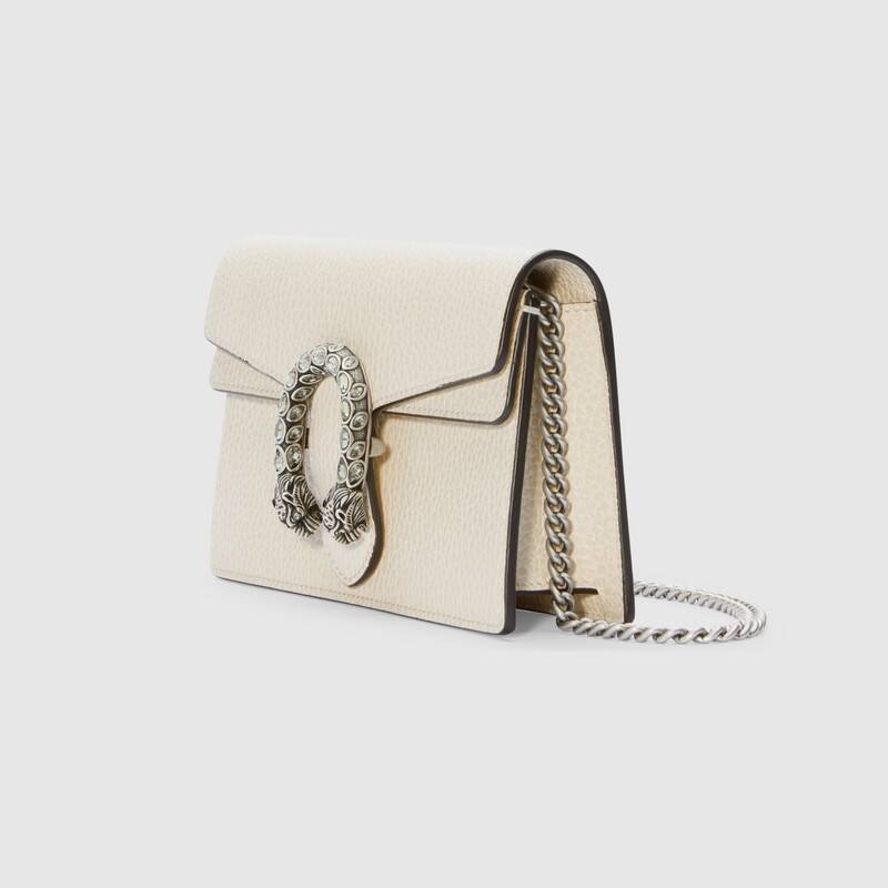 Gucci Dionysus Super Mini White Leather Bag Gucci