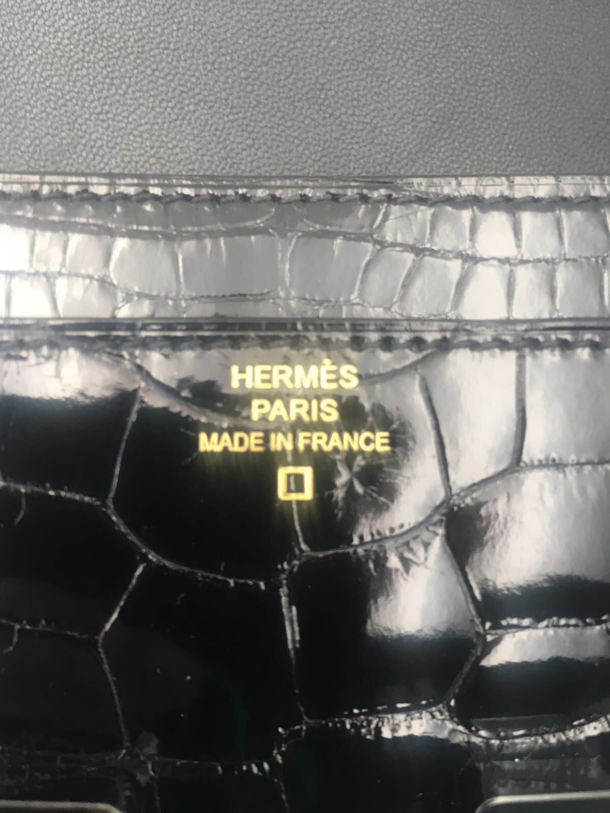 Hermes | So Black Alligator Constance Wallet Crowned Bag