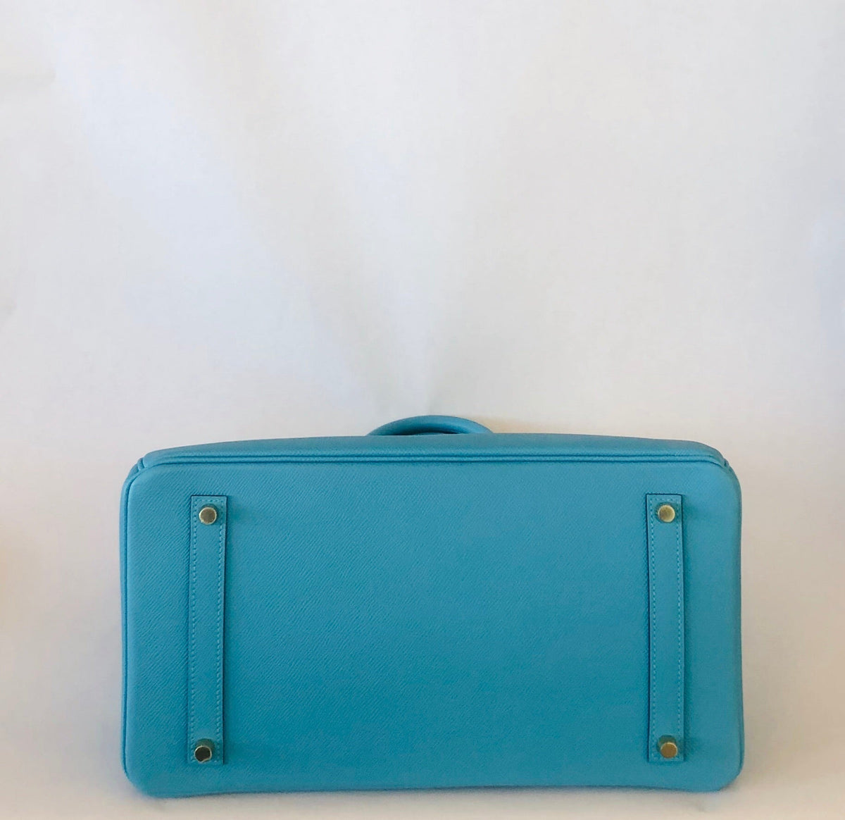 Hermès |Turquoise Birkin with Gold Hardware | 35 Crowned Bag