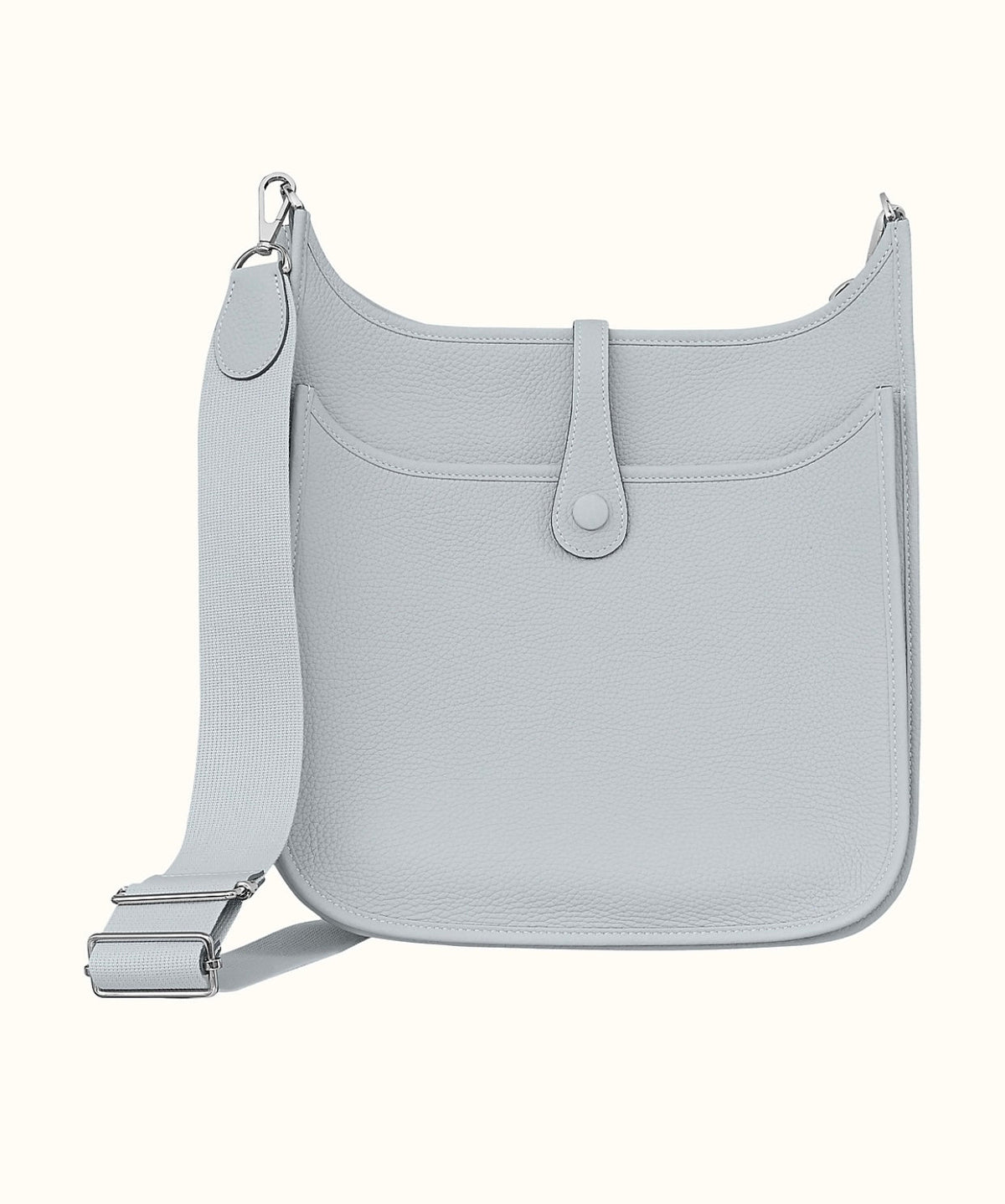 Hermes Clemence Evelyne III 29 Bleu Pale Crowned Bag