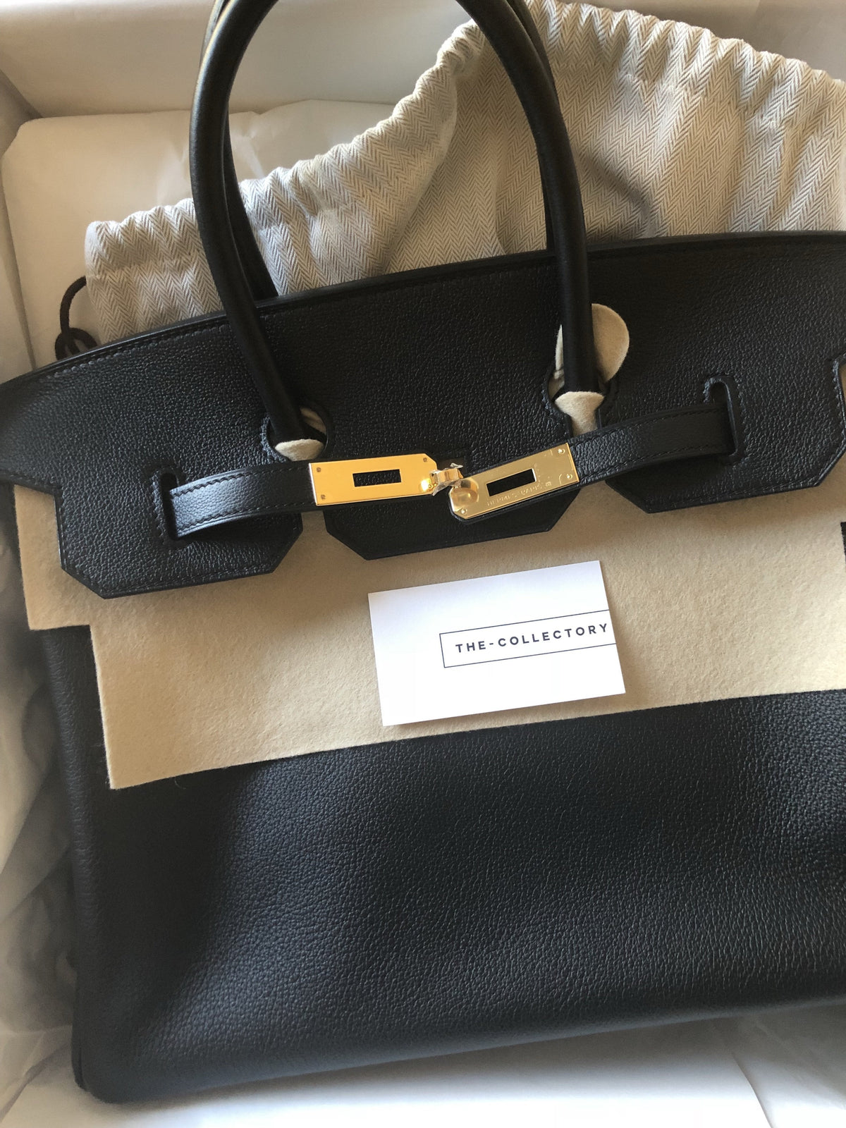 Hermès | Black Birkin with Gold Hardware | 35 Crowned Bag