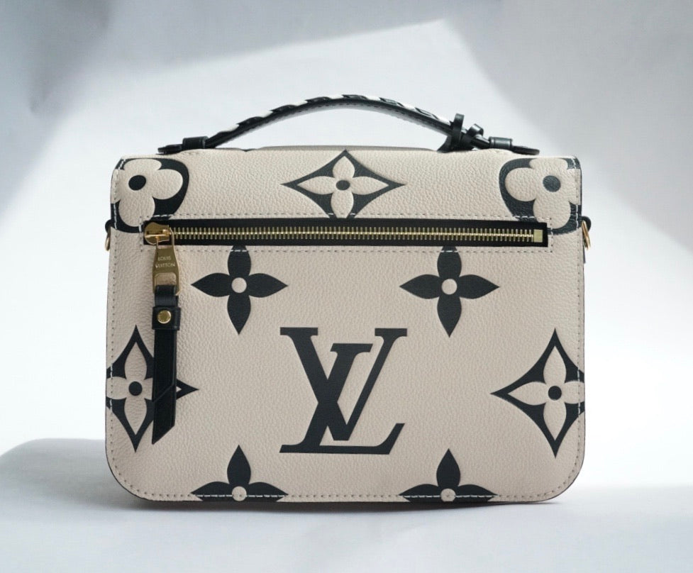 Louis Vuitton LV Crafty Pochette Metis Cream Embossed Leather M45384