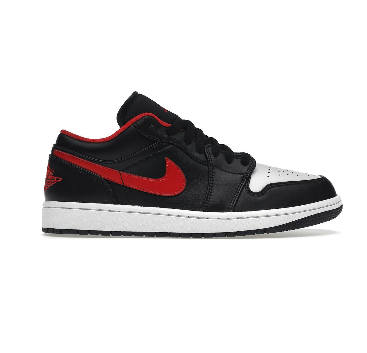 Nike Men's Air Jordan 1 Low Shoes - Black / Fire Red / White Nike