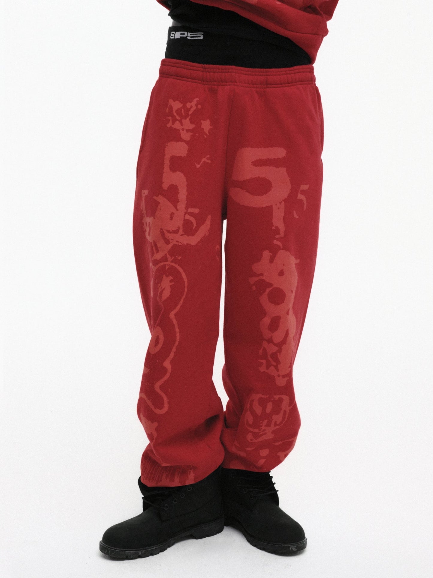 Sp5der X-ray Sweatpant - Red