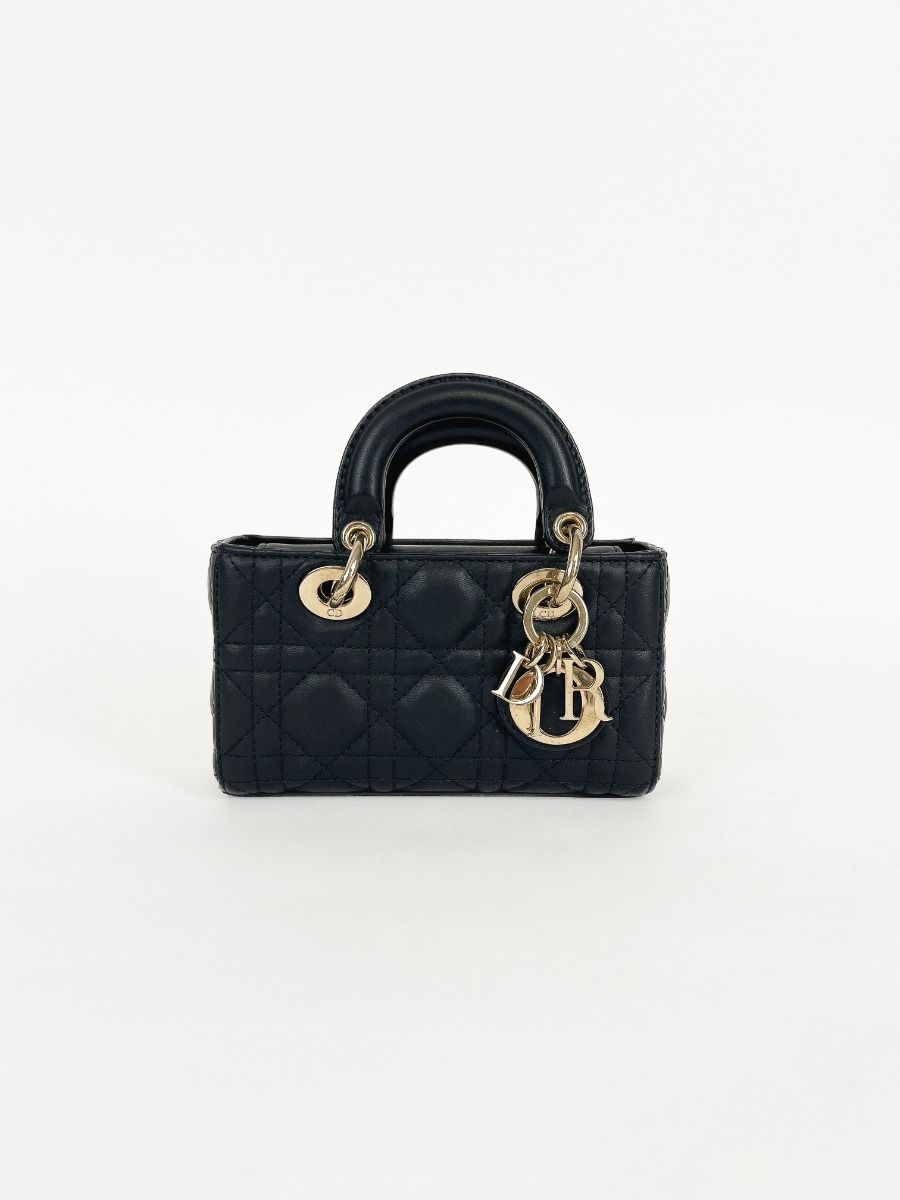 Micro Lady D-JOY Bag Dior Cannage Black