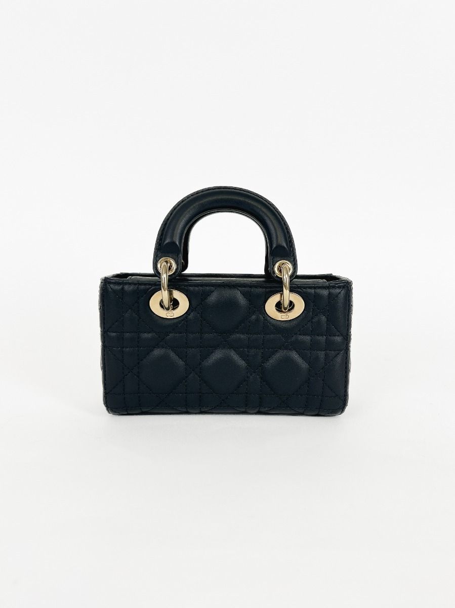 Micro Lady D-JOY Bag Dior Cannage Black
