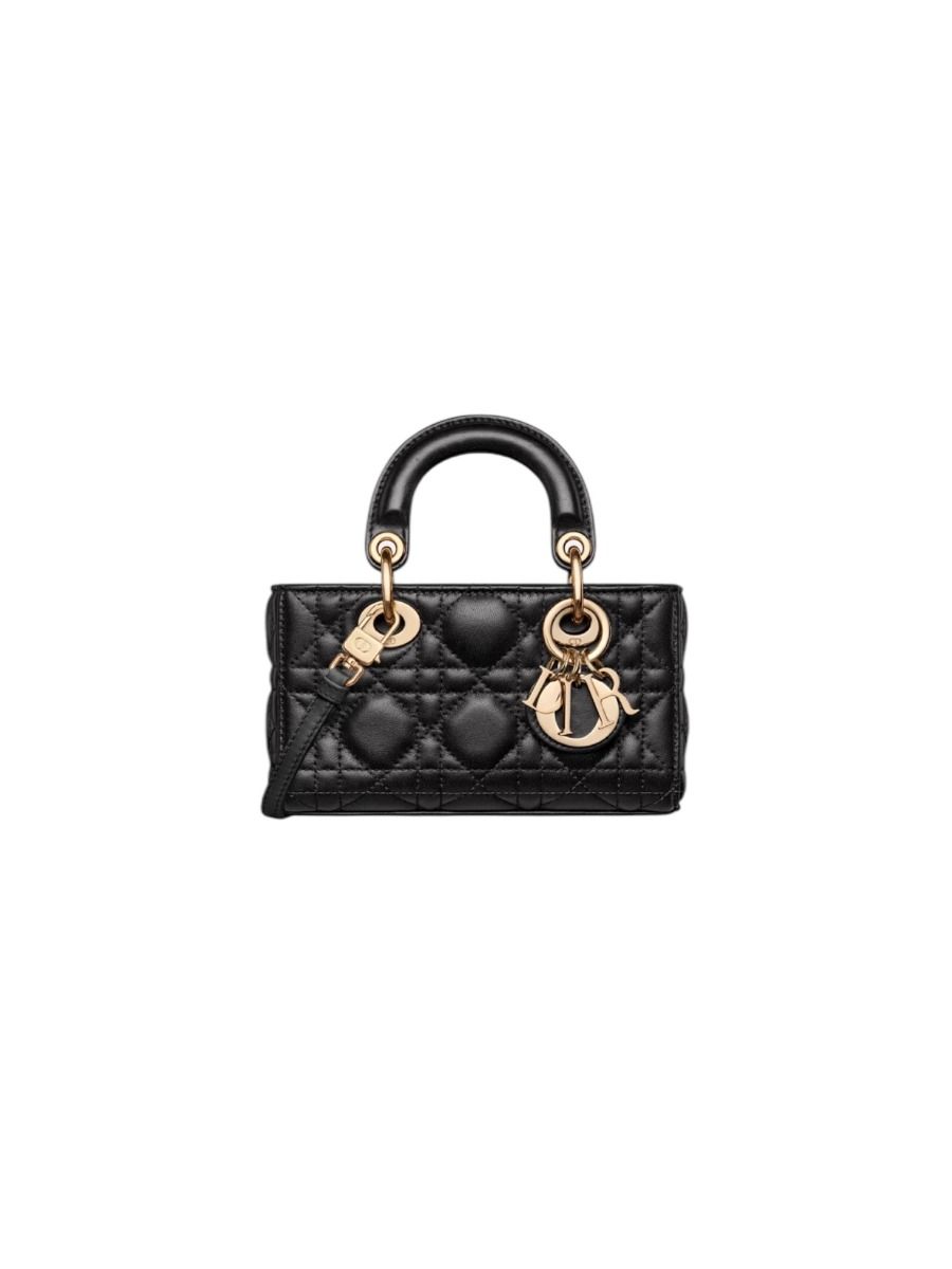 Micro Lady D-JOY Bag Dior Cannage Black