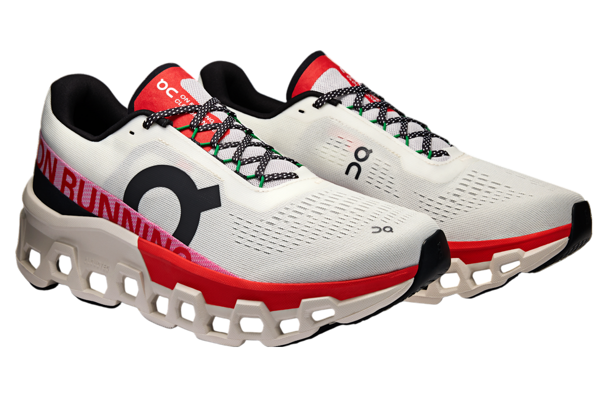 On Running Men's Cloudmonster 2 Shoes - Ivory / Silver On Running