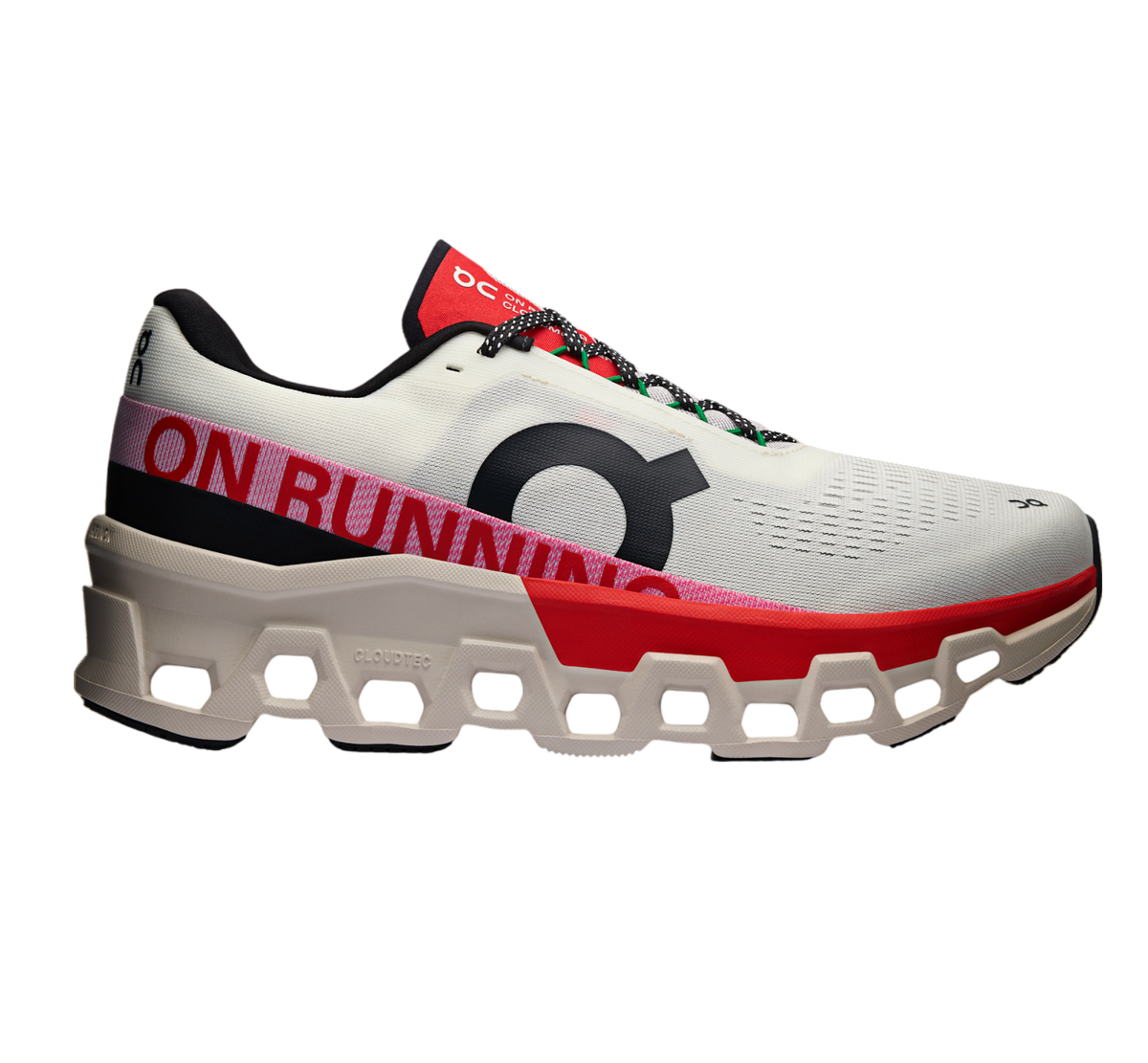 On Running Men's Cloudmonster 2 Shoes - Ivory / Silver On Running