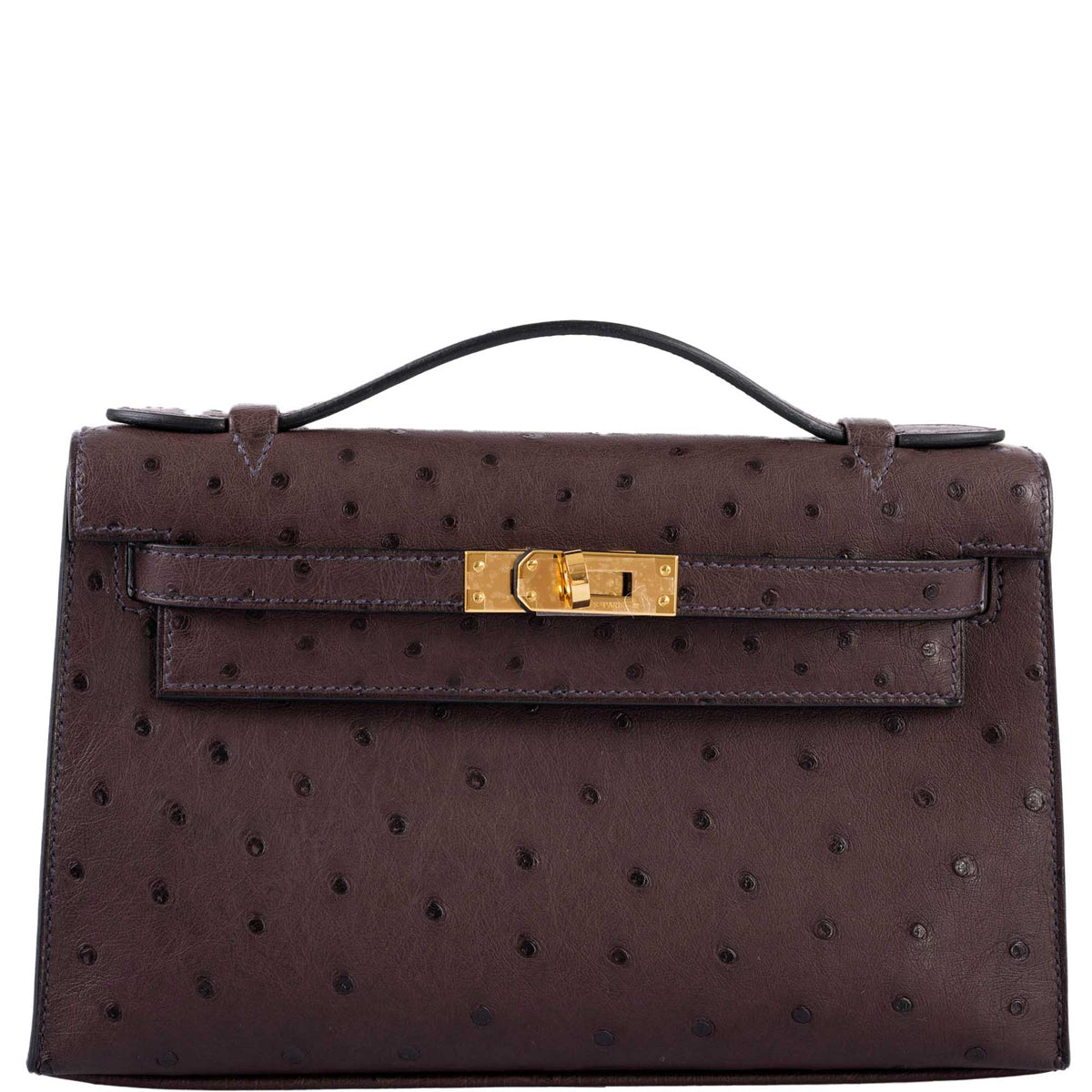 Hermes Kelly Pochette Rouge Sellier Gold Hardware - 2021 Z Stamp Woman Hermes