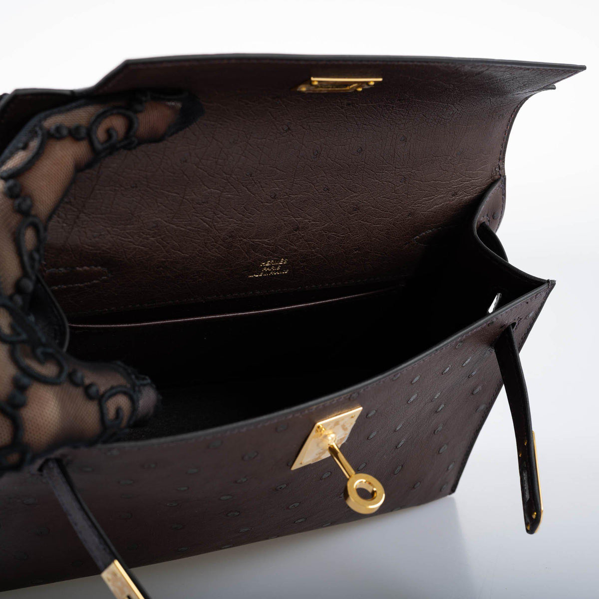 Hermes Kelly Pochette Rouge Sellier Gold Hardware - 2021 Z Stamp Woman Hermes