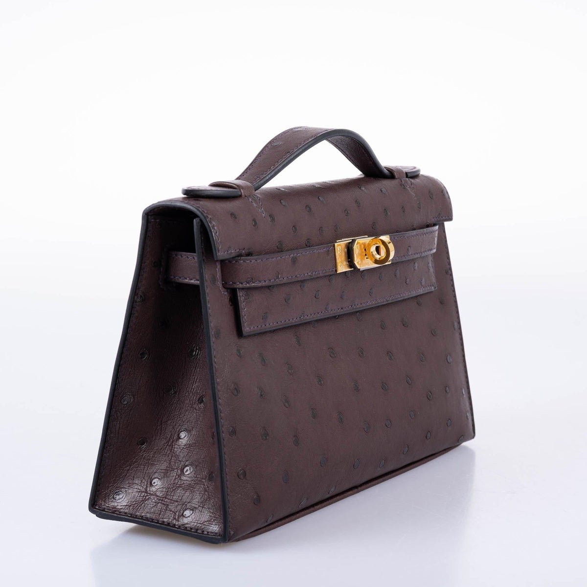 Hermes Kelly Pochette Rouge Sellier Gold Hardware - 2021 Z Stamp Woman Hermes
