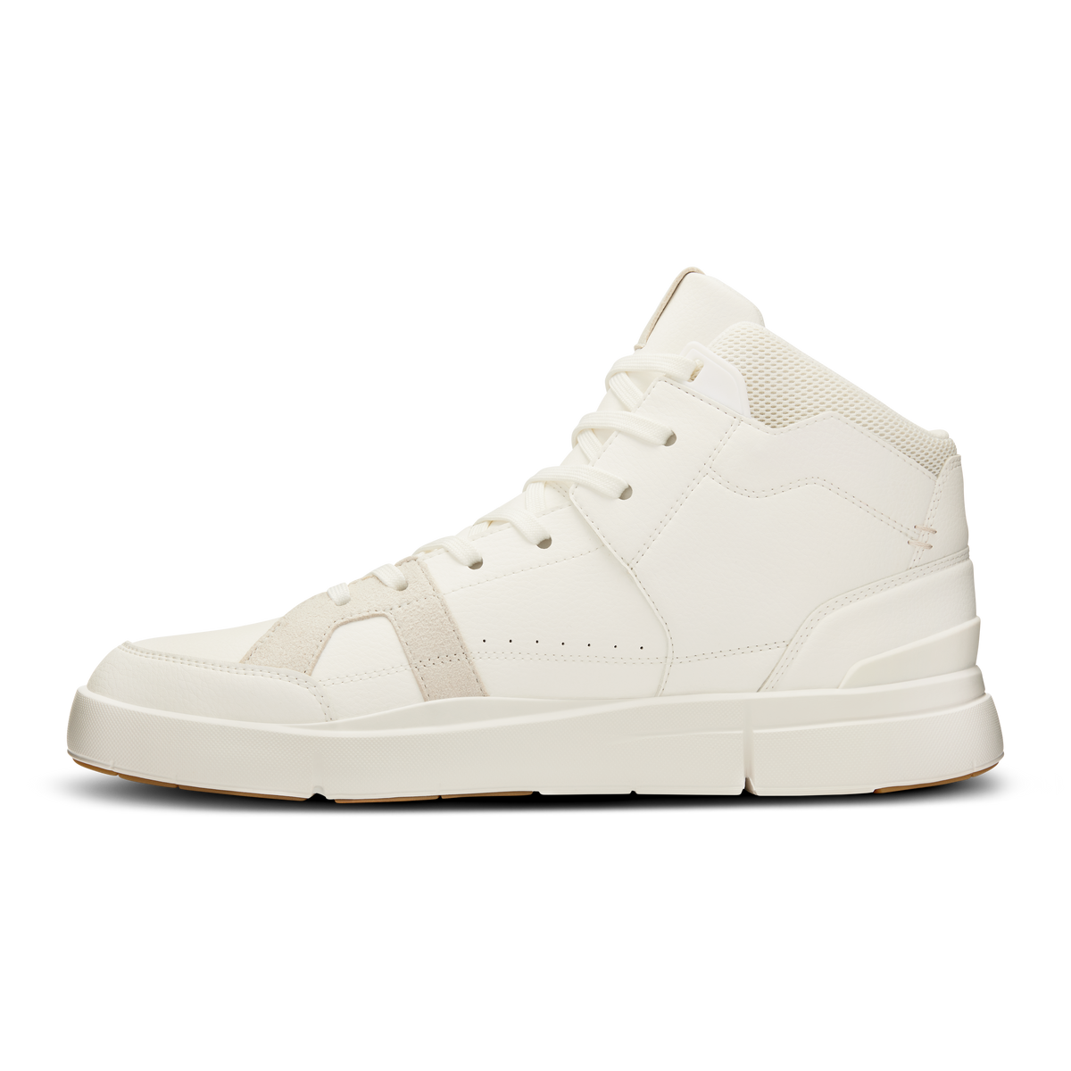 On Running Men's The Roger Clubhouse Mid Shoes - White / Sand On Running
