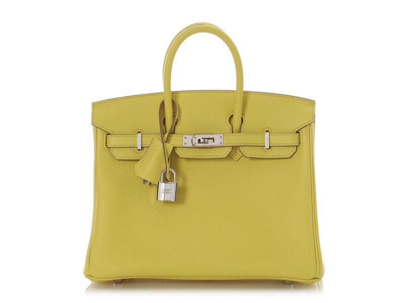 Lime Novillo and Bleu Hydra Verso Birkin 25 Gold Hardware, 2021 - Crowned Bag