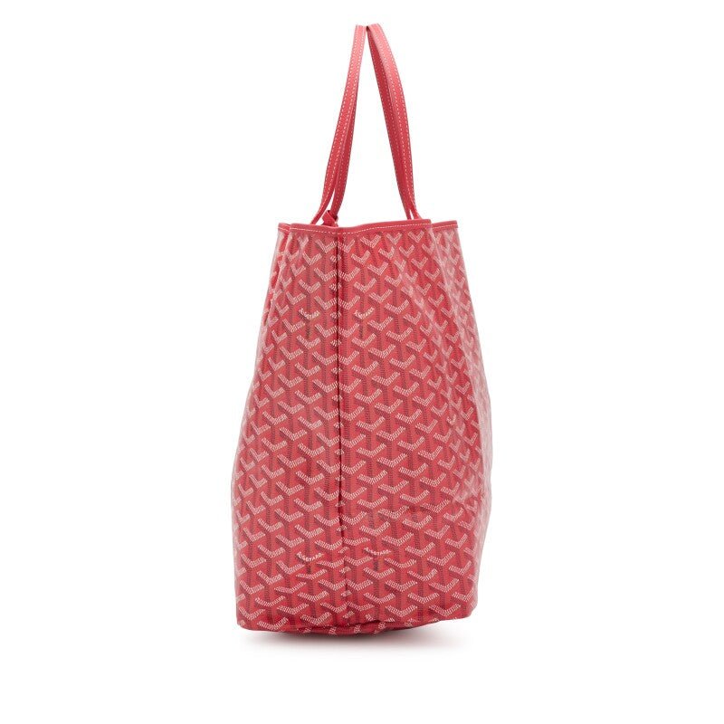 Limited Edition Fuchsia and Floral Goyardine Le Jardin Canvas and Chevroches Calfskin Reversible Saint Louis GM Bag, 2024 - Crowned Bag