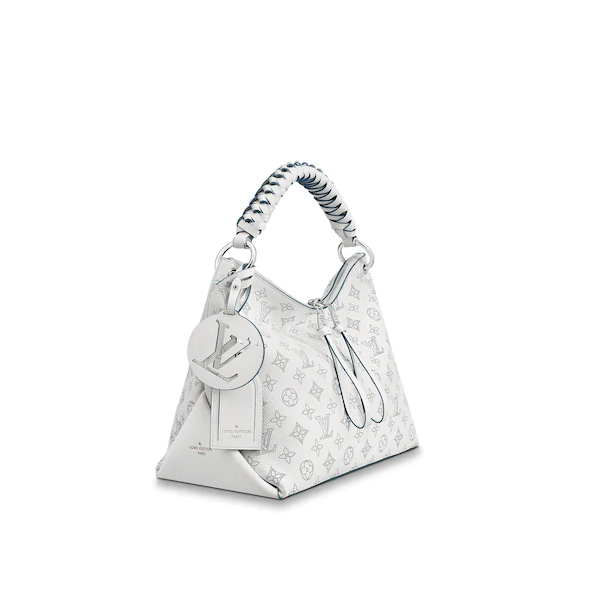 Louis Vuitton Beaubourg Hobo MM Mahina Snow Bleu Orage Tote