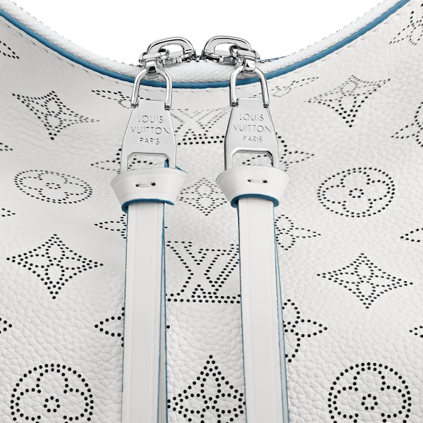 Louis Vuitton Beaubourg Hobo MM Mahina Snow Bleu Orage Tote