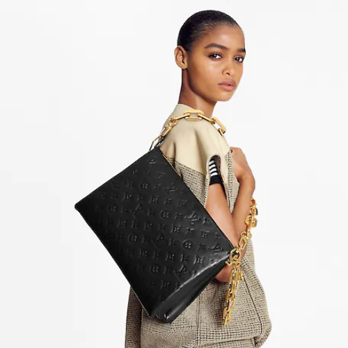 Louis Vuitton Coussin MM – Monogram-Embossed Puffy Lambskin