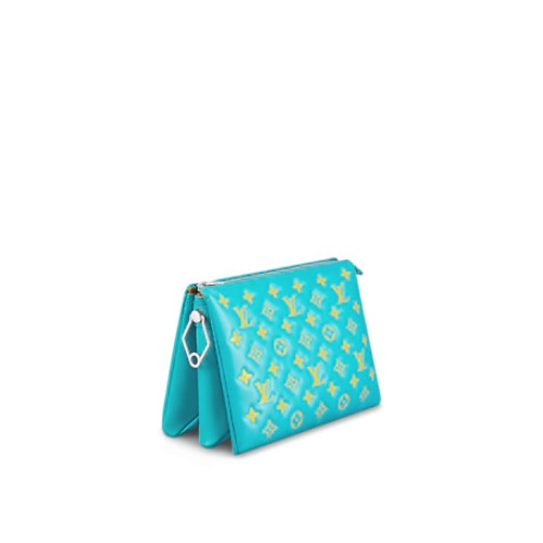 Louis Vuitton Coussin PM – Puffy Lambskin Mint and Yellow with Silver Hardware