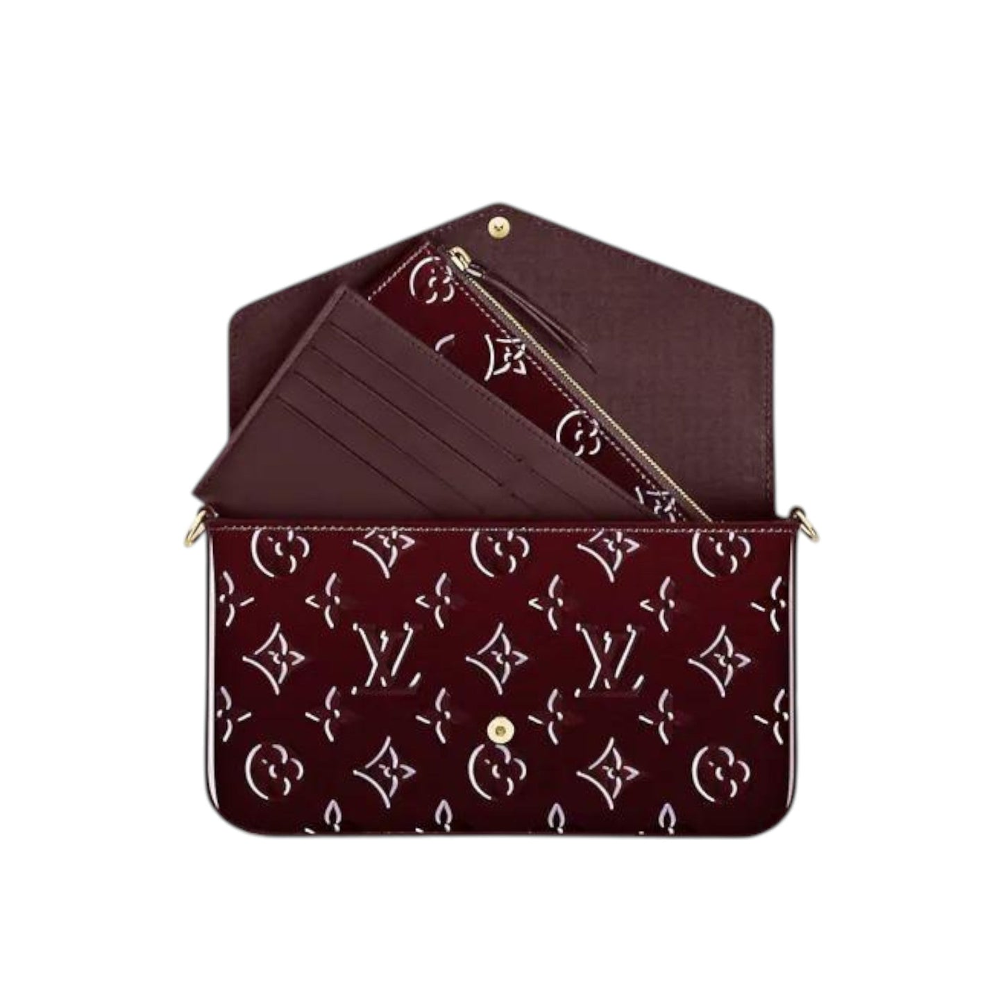 Louis Vuitton Félicie Pochette Amarante Red/Pink