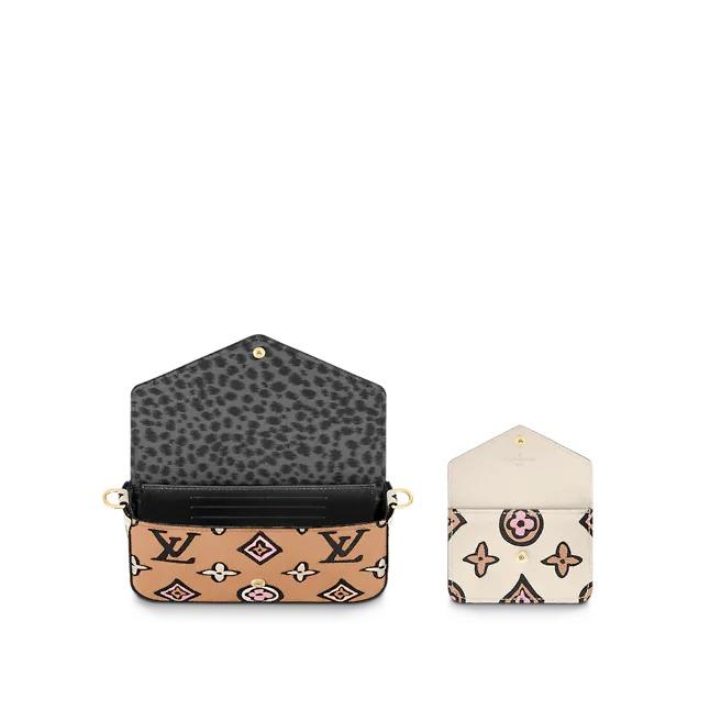 Louis Vuitton Felicie Pochette Wild at Heart Monogram Canvas