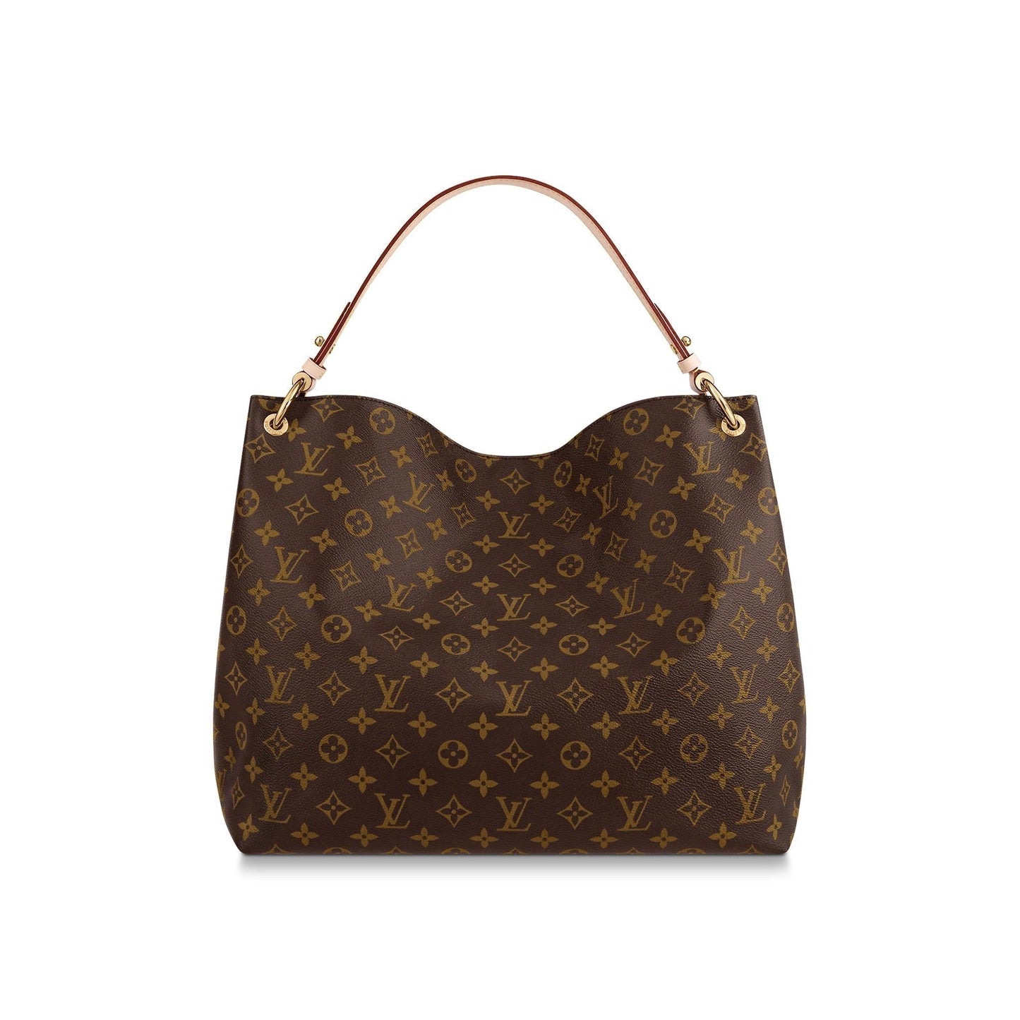 Louis Vuitton Graceful MM Monogram Beige Hobo Bag