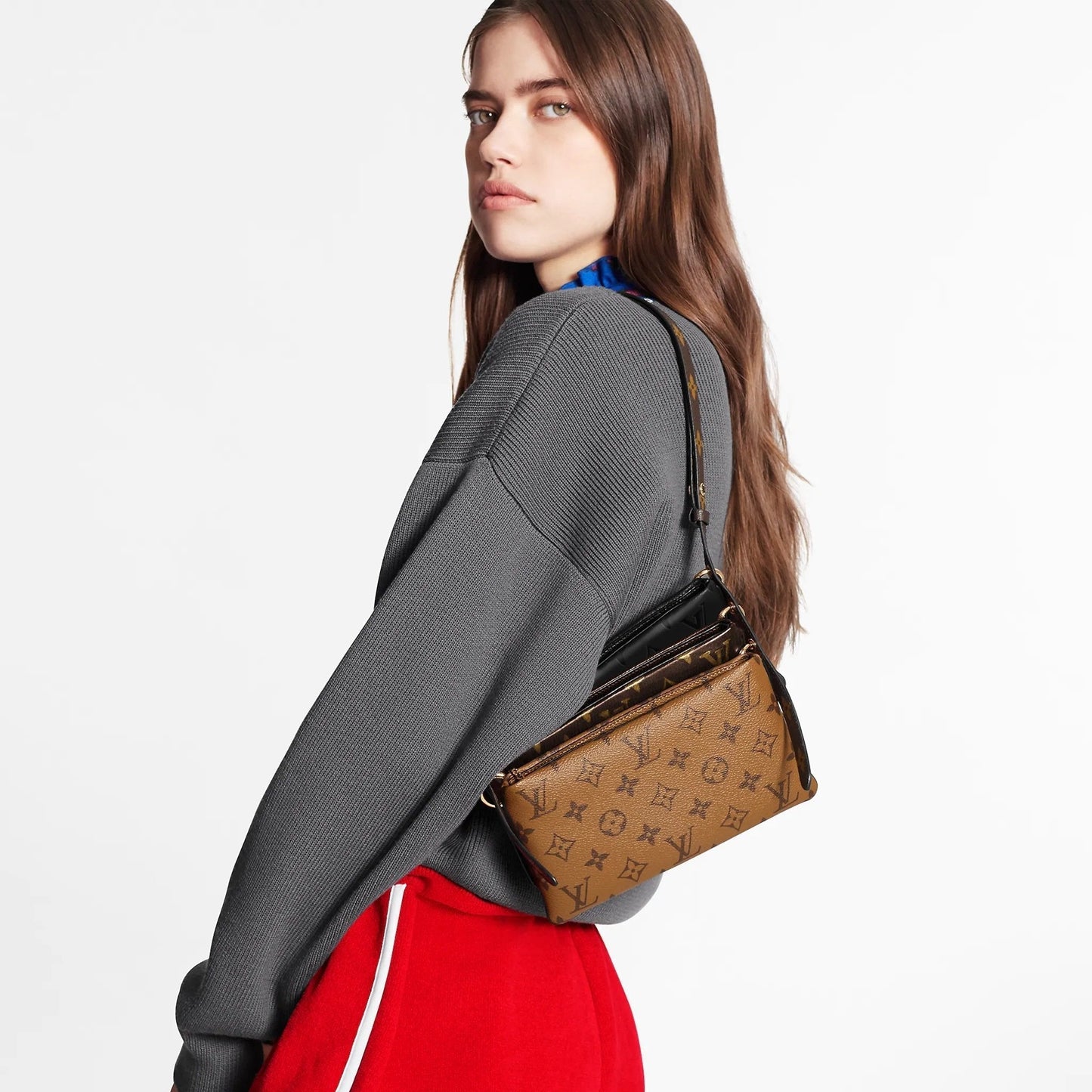 Louis Vuitton LV3 Pouch Monogram Canvas Black Multi-Pochette