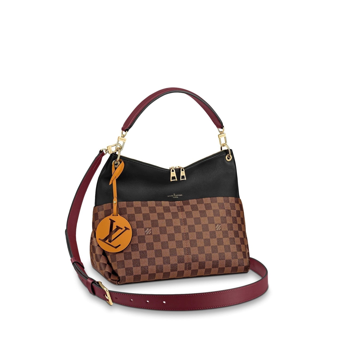 Louis Vuitton Maida Hobo Bag Damier Ebene Black