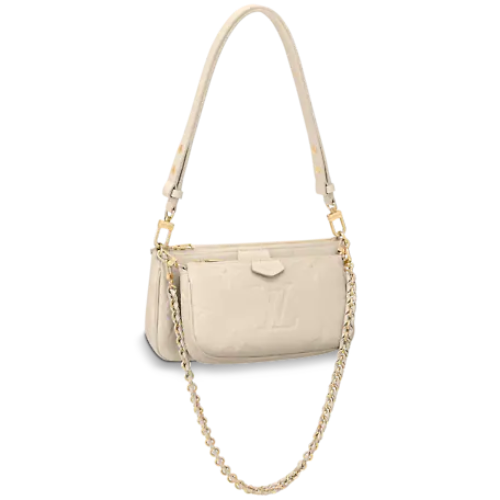 Louis Vuitton Multi Pochette Accessoires Black Cream Empreinte