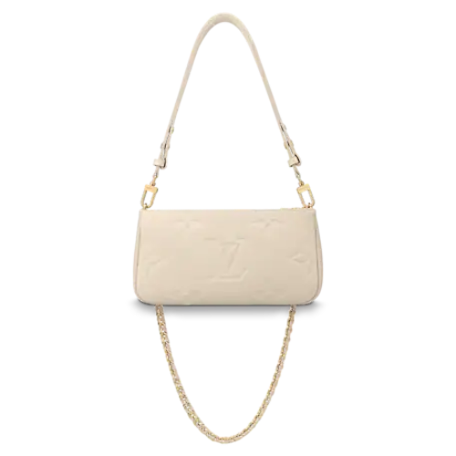 Louis Vuitton Multi Pochette Accessoires Black Cream Empreinte