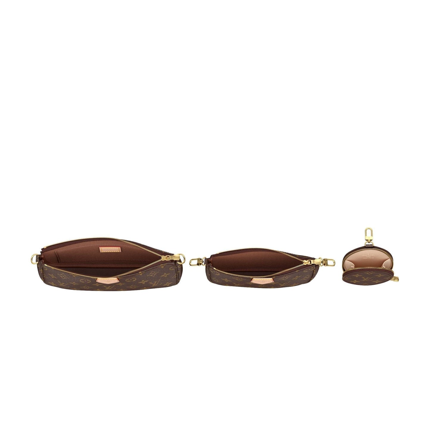Louis Vuitton Multi Pochette Accessoires Monogram with Khaki Strap