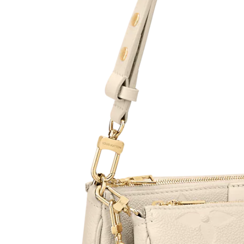 Louis Vuitton Multi Pochette Accessoires Black Cream Empreinte