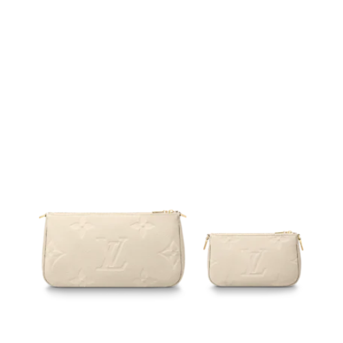 Louis Vuitton Multi Pochette Accessoires Black Cream Empreinte
