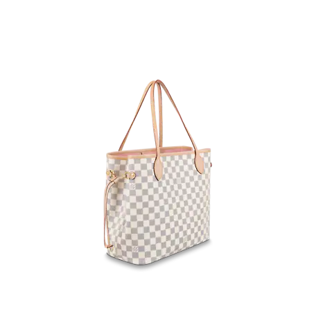 Louis Vuitton Neverfull MM Damier Azur Canvas Beige Tote