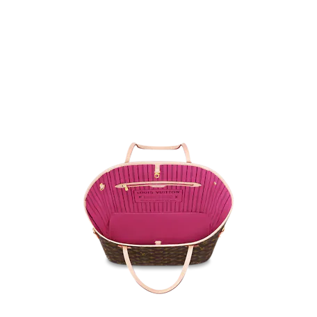 Louis Vuitton Neverfull MM Monogram Canvas Pivoine Pink Tote