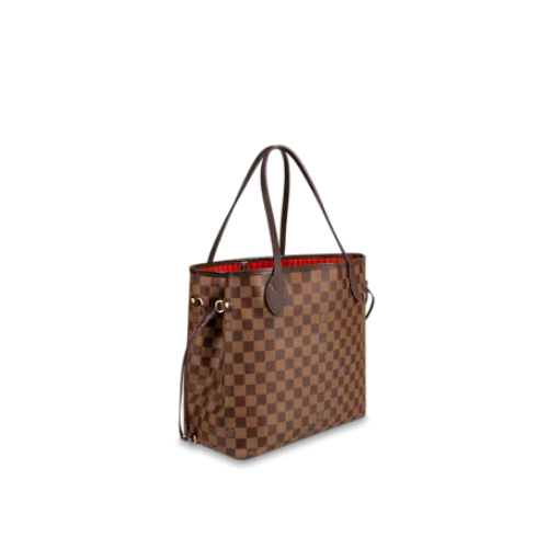 Louis Vuitton Neverfull MM Damier Ebene Rose Ballerine Tote