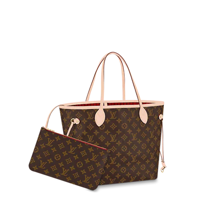 Louis Vuitton Neverfull MM Monogram Canvas Pivoine Pink Tote