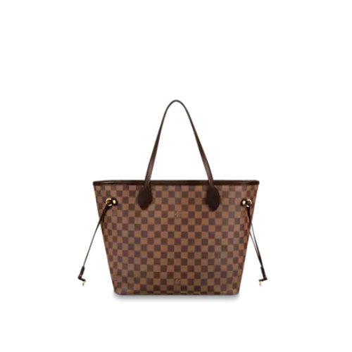 Louis Vuitton Neverfull MM Damier Ebene Rose Ballerine Tote
