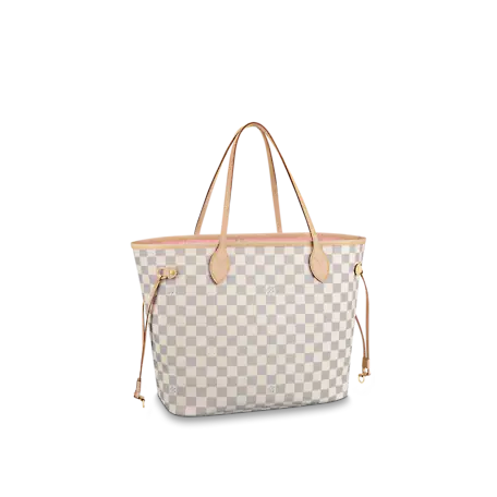 Louis Vuitton Neverfull MM Damier Azur Canvas Beige Tote